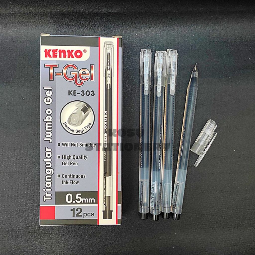 

BOLPEN GEL / BALLPOINT GEL / PULPEN GEL / POLPEN GEL KENKO T-GEL KE 303