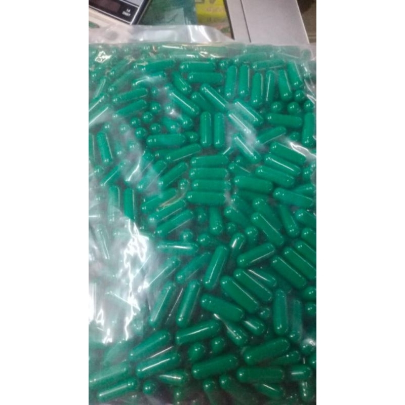 ✅New Cangkang Kapsul Capsul Kosong Hijau Hijau No. 00 1 Pack isi 1000 pcs⭐️⭐️⭐️⭐️⭐️