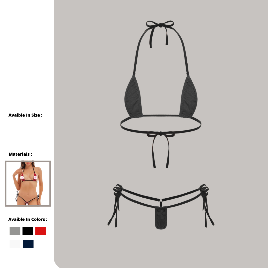 Set G String Dan Bra / Bikini Pantai Seksi SG010