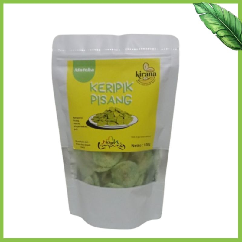 

Keripik pisang khas Lampung Matcha Premium isi 100g