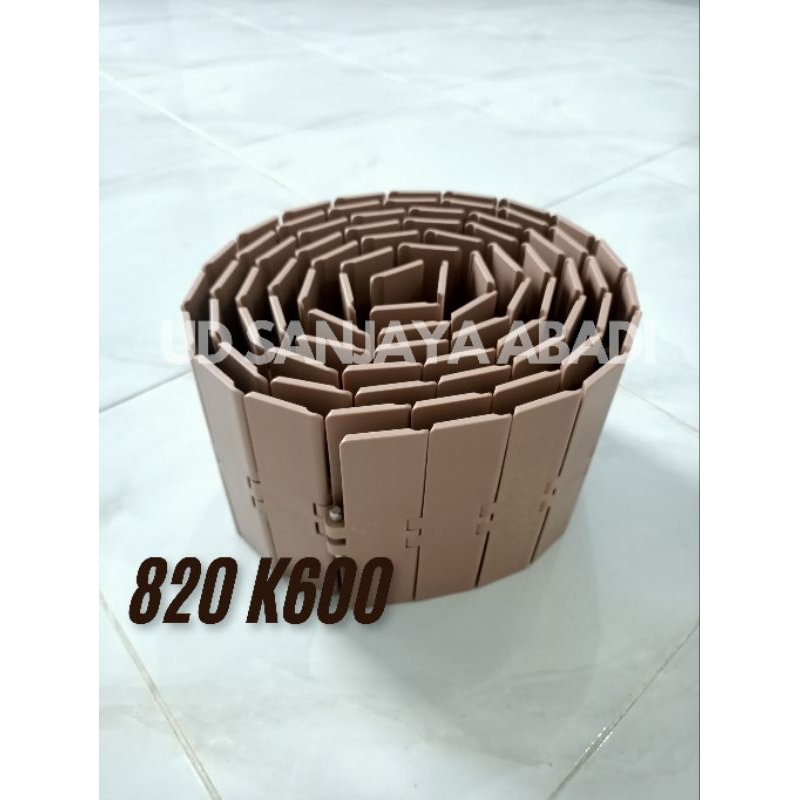 TABLE TOP CHAIN PLASTIC 820 K600 Straight, Brown