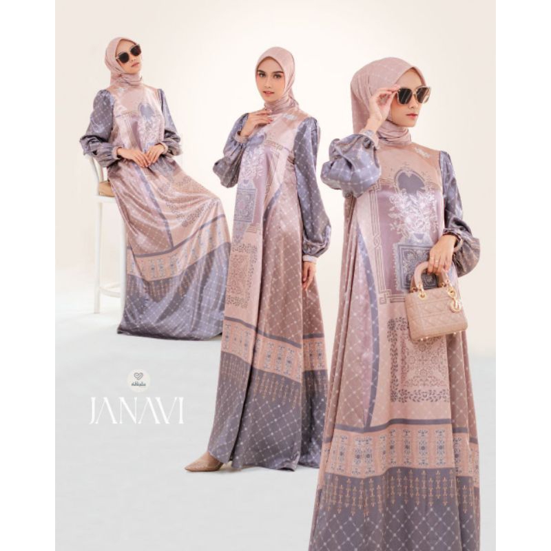 Premium Janavi series by shkata gamis kerudung
