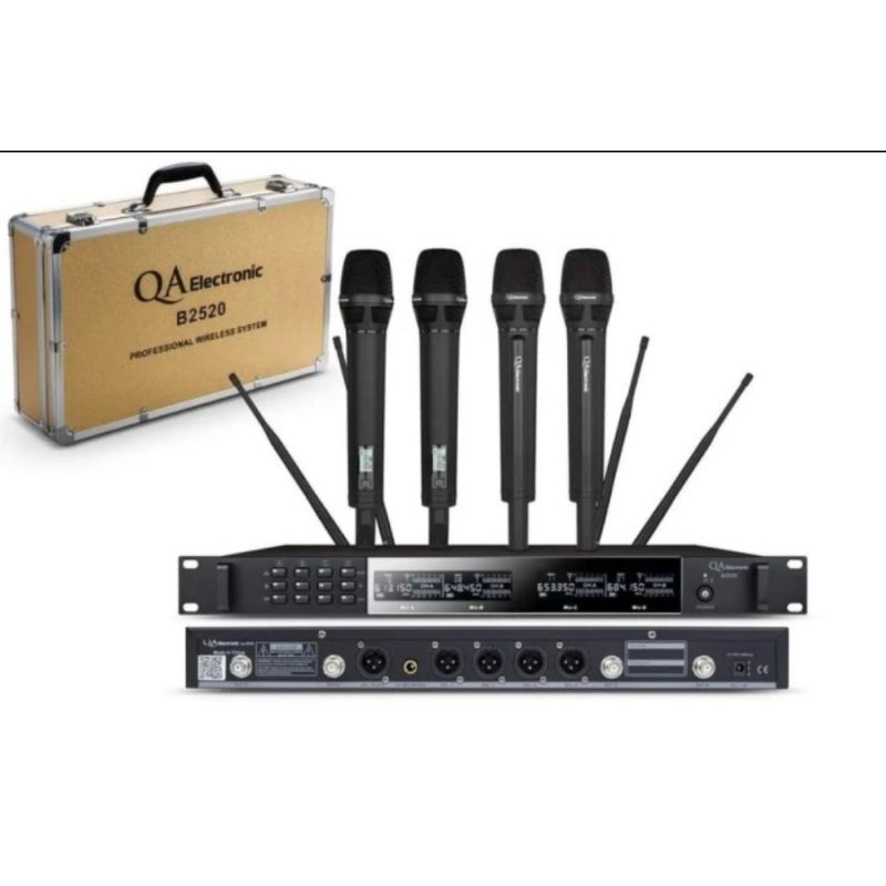 Mic Wireless QA ELECTRONIC B2520 / B 2520 Original By RDW 4 Handheld