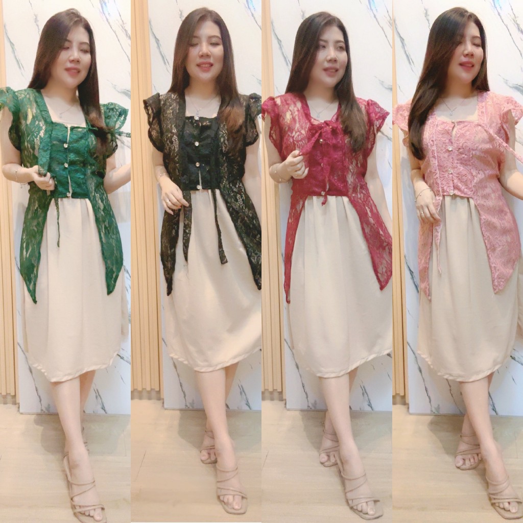 FM- BAJU BRUKAT / DRESS  JUMBO BRUKAT / SETELAN BRUKAT / OUTER BRUKAT / DRESS BRUKAT - SET DRESS BRU