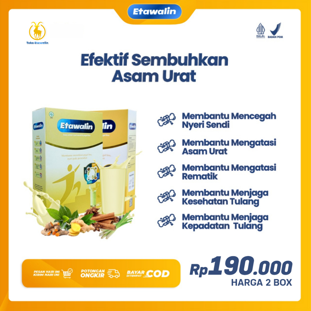 

Paket 2 Box Susu Etawalin - Efektif Sembuhkan Asam Urat Tanpa Efek Samping Dengan Terapi Susu Susu Memperkuat Kepadatan Tulang Susu Meningkatkan Daya Tahan Tubuh Susu Asam Urat Susu Sendi Susu Nyeri Sendi Susu Pegal Lini Susu Asam Urat