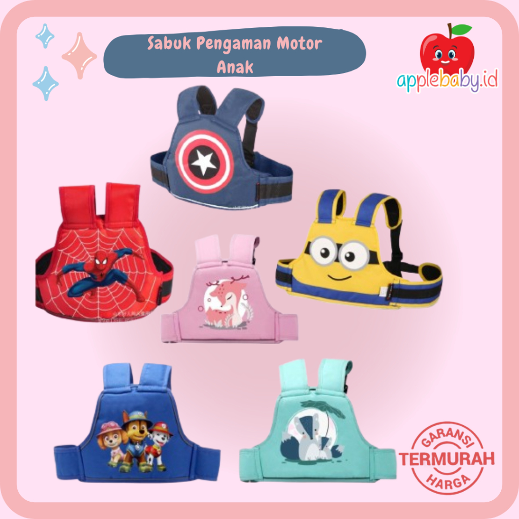 SABUK PENGAMAN MOTOR / SABUK PENGAMAN ANAK MUSIM PANAS TALI PENGAMAN BERKUDA TALI BAYI SABUK