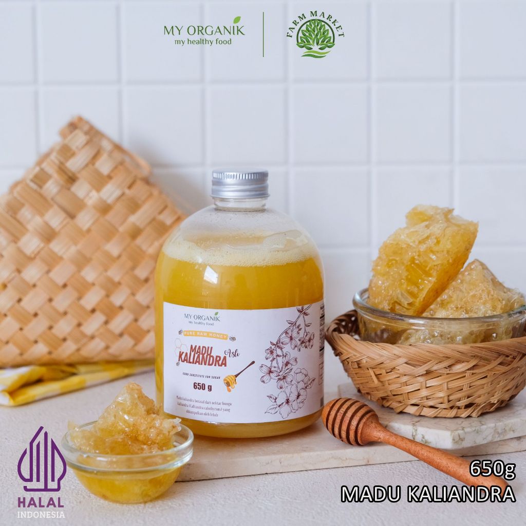 

My Organik Madu Kaliandra Madu 650g Murni Asli Premium Pure Raw Honey Pure Original Tanpa Campuran