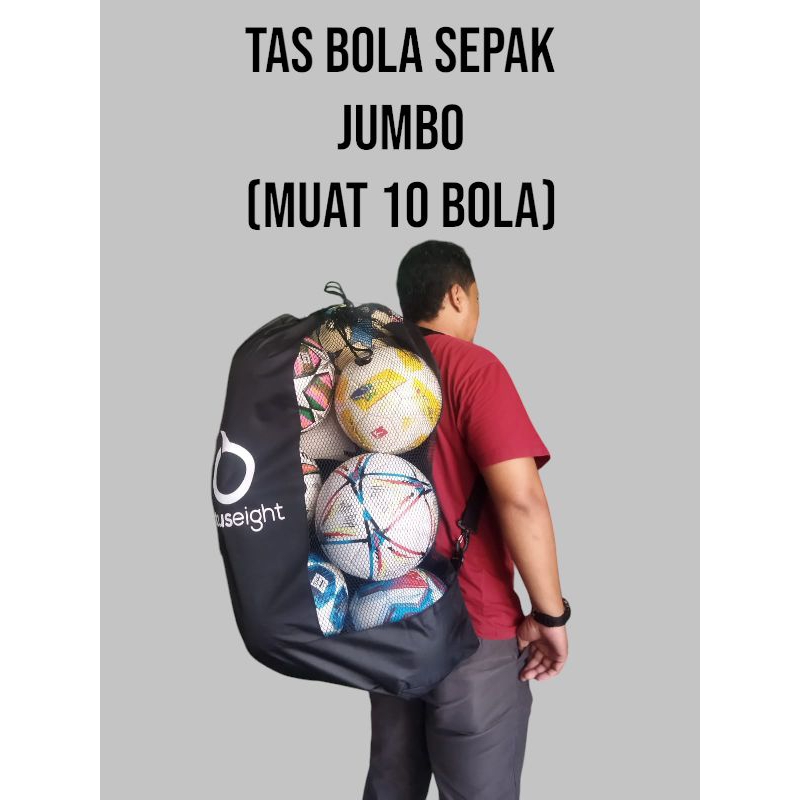 tas bola sepak jumbo( muat 10 bola sepak)