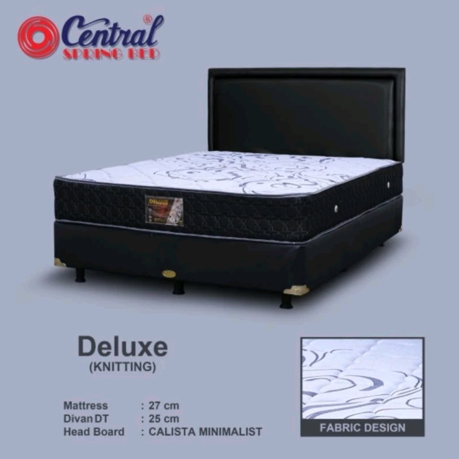 Springbed Central Deluxe 180x200 Full Set Bandung