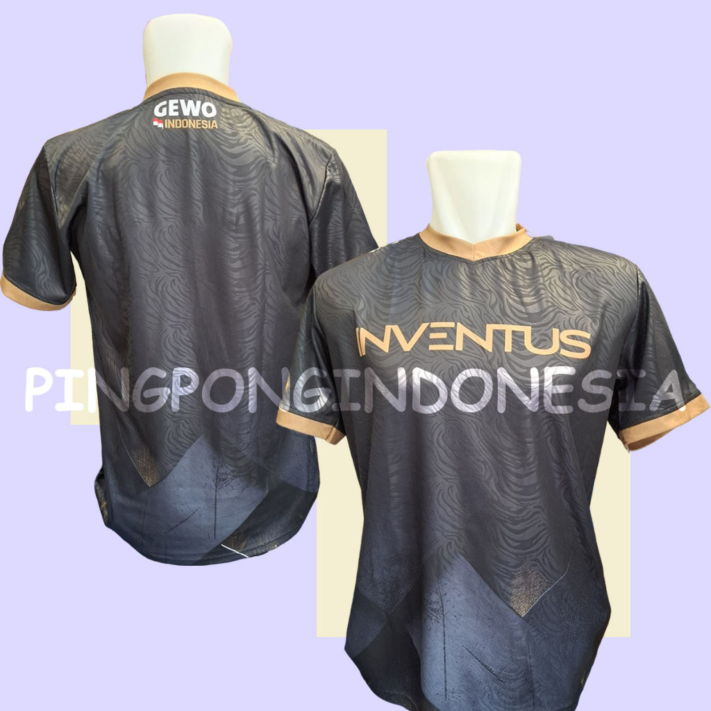 Gewo Inventus Jersey Shirt - Baju Gewo Kaos Pingpong Tenis Meja Sport Jersey Gewo Indonesia Baju