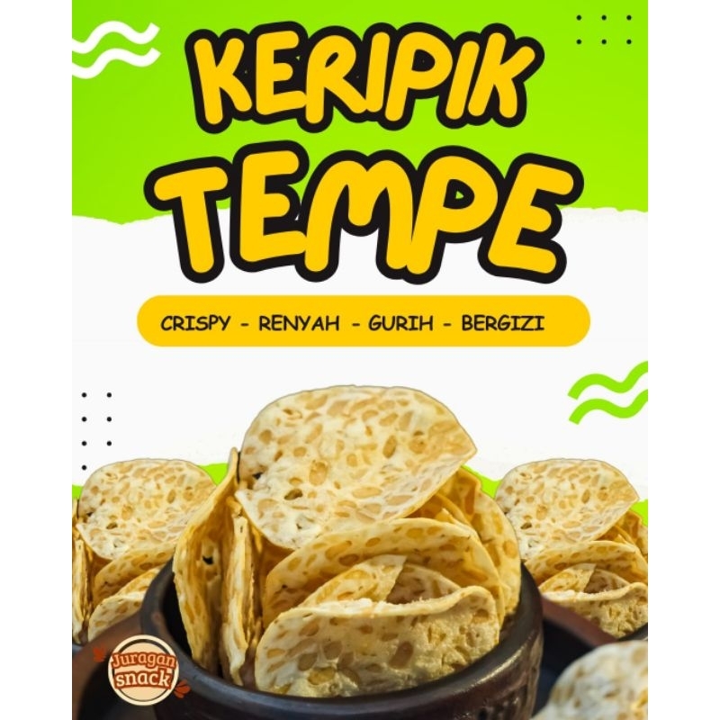 

Keripik Tempe Oven Spesial / Tempe Sagu 1000 gram Renyah dan gurih