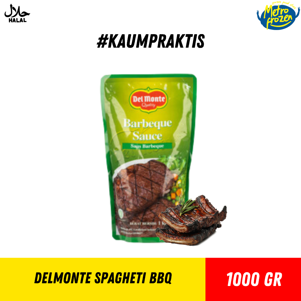 

DELMONTE SAOS BBQ POUCH 1KG // INSTAN BANJARMASIN // SAOS BBQ INSTAN
