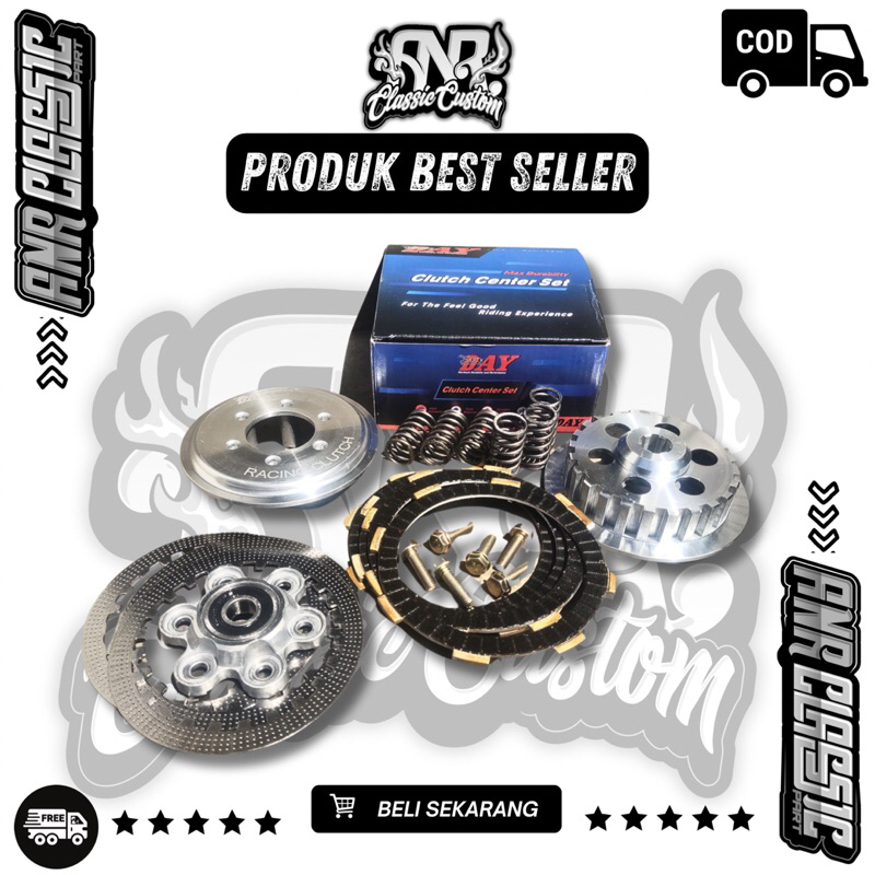 HOUSE RUMAH KAMPAS KOPLING PER 6 SET KAMPAS 4 TANPA DRAF GEAR VIAR HONDA GRAND SUPRA