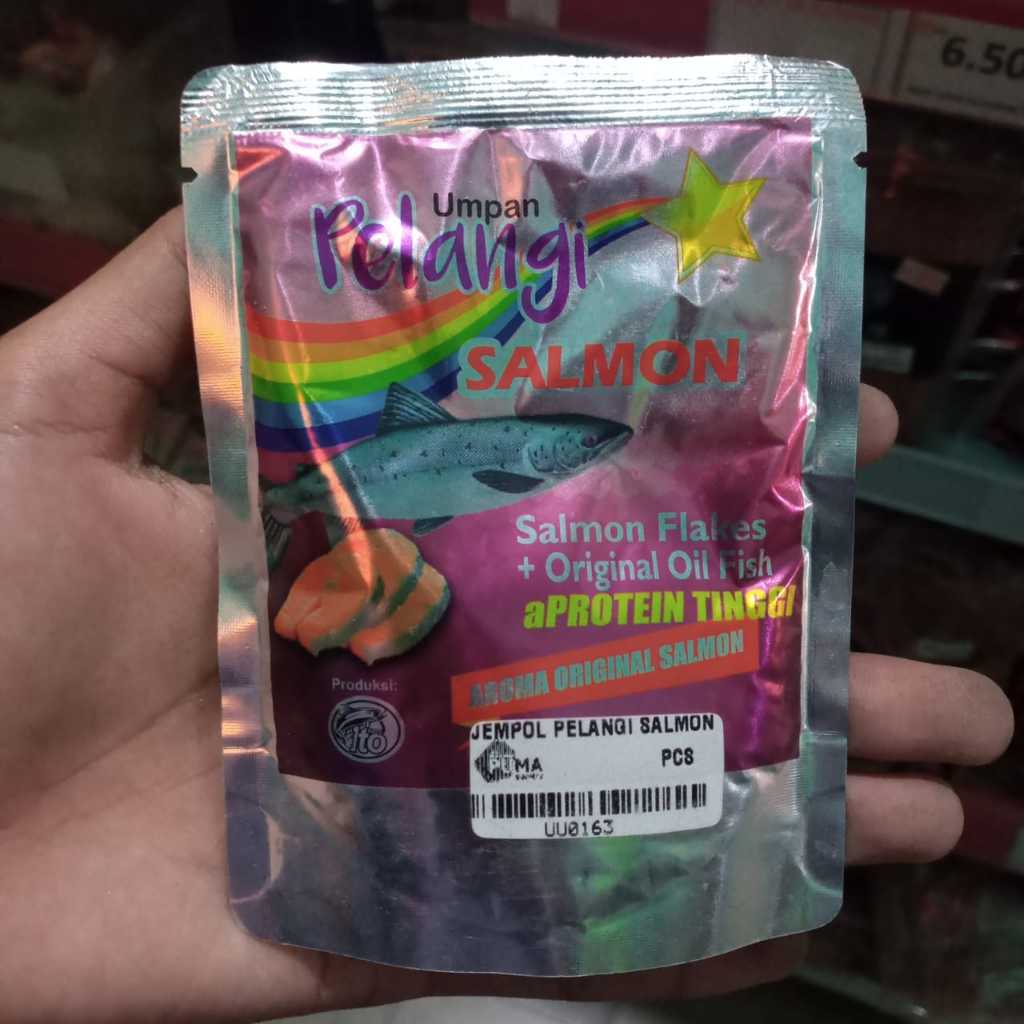 Pelet Umpan Pelangi Salmon Salmon Flakes Umpan Pancing Pelangi Pelet Pelangi