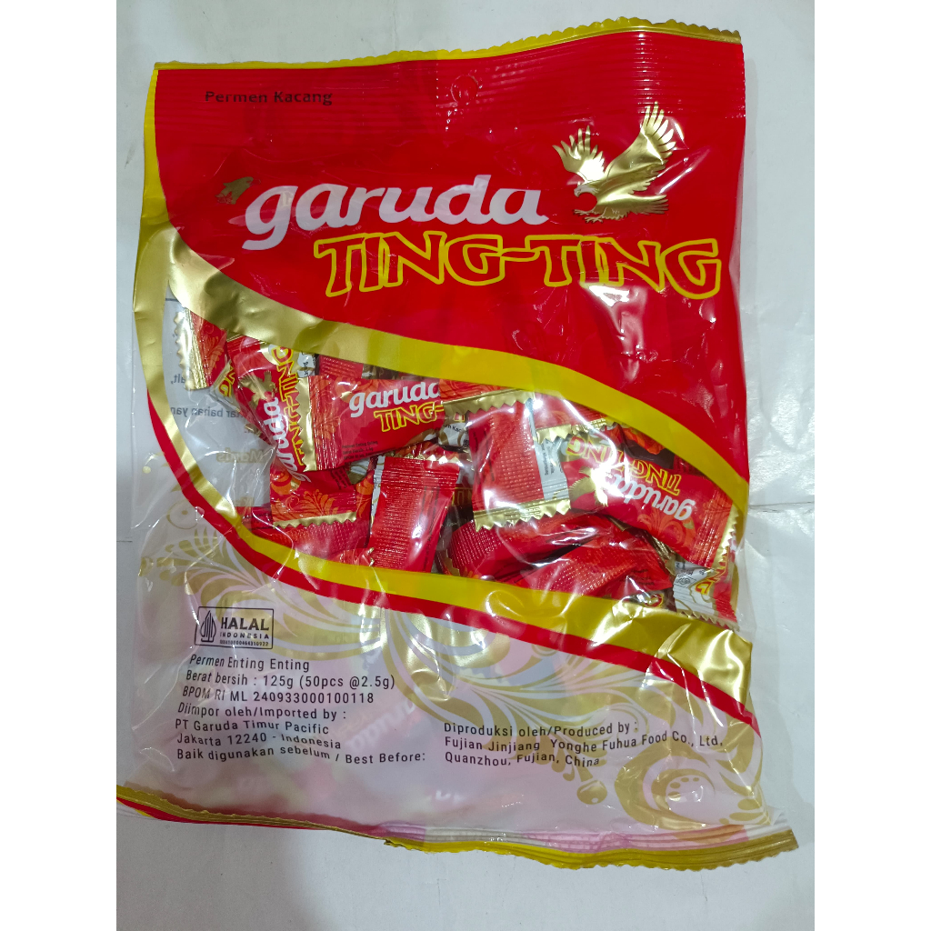 

Permen Kacang Garuda Ting - Ting 50 Butir 125g