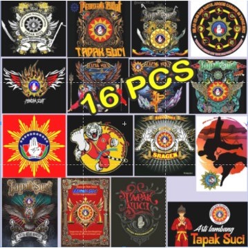 

STICKER TAPAK SUCI 1 PAKET ISI 16 MACAM