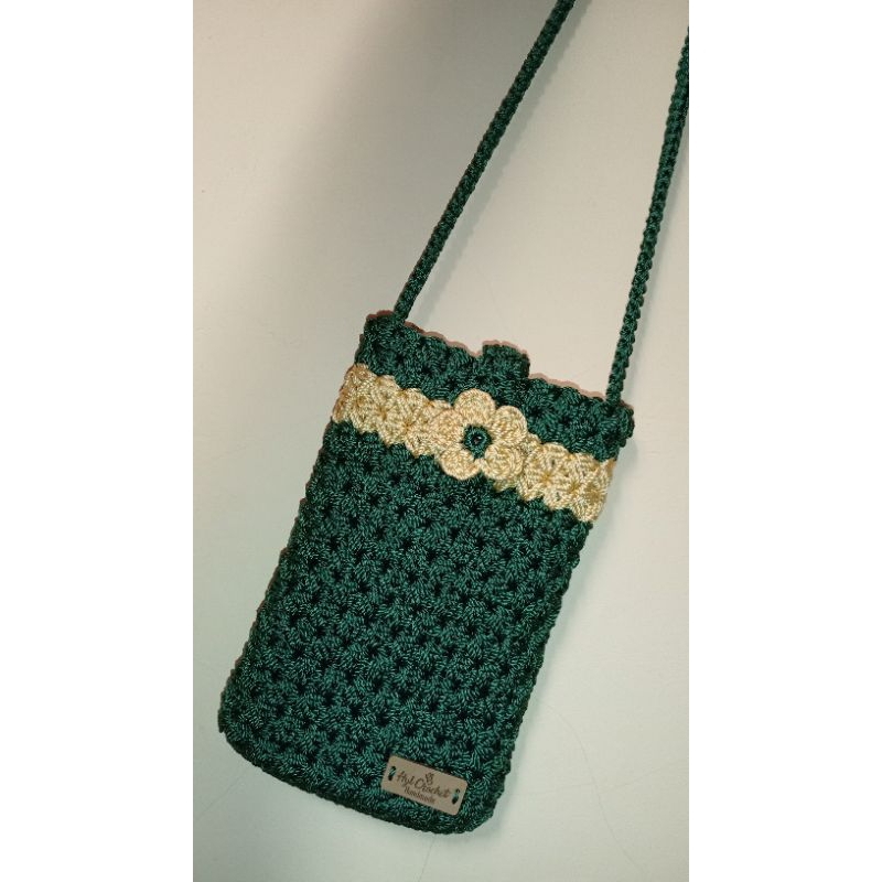 Hyl crochet - tas rajut hp / tas selempang rajut