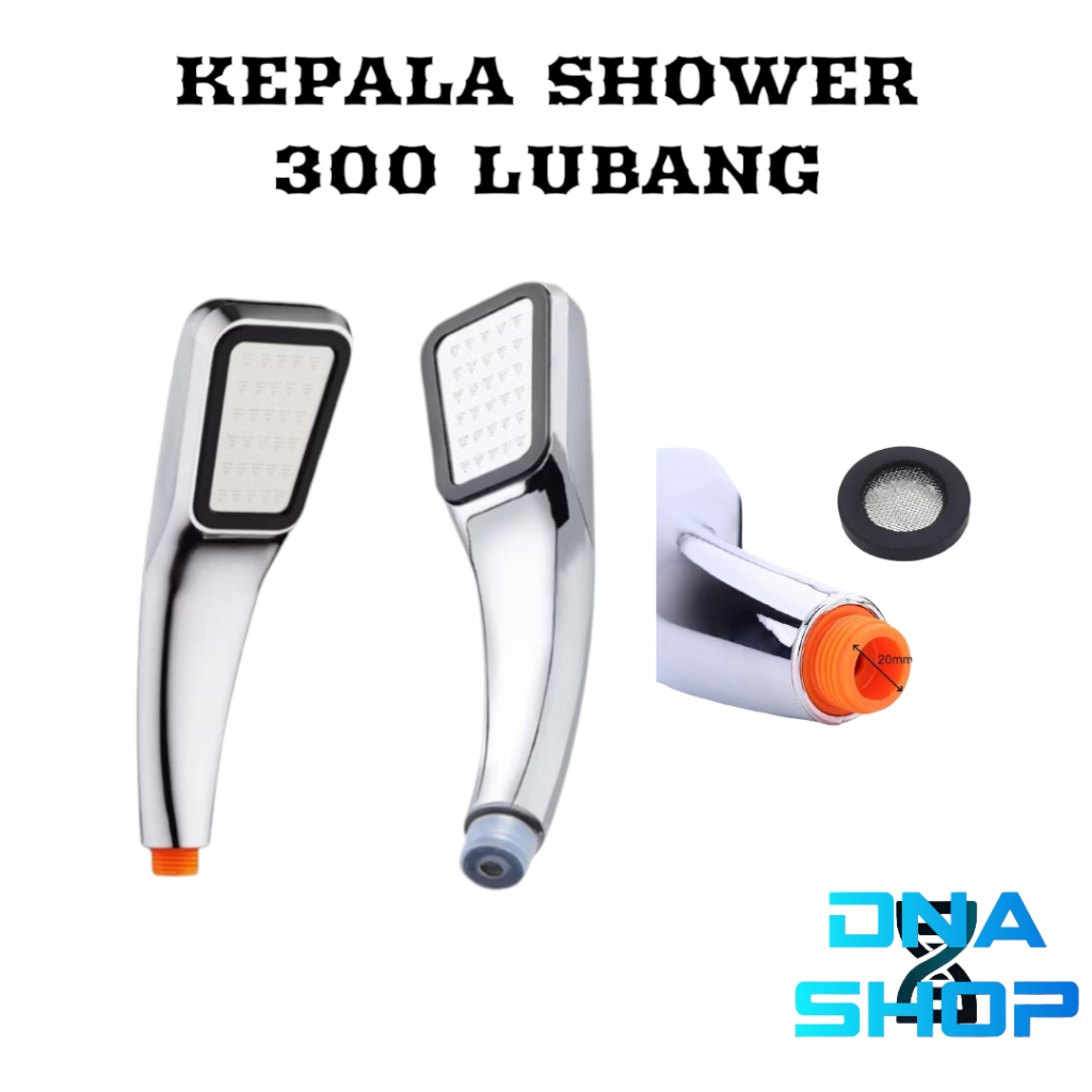 Kepala Jet Shower 300 Lubang Turbo Hand Head Shower