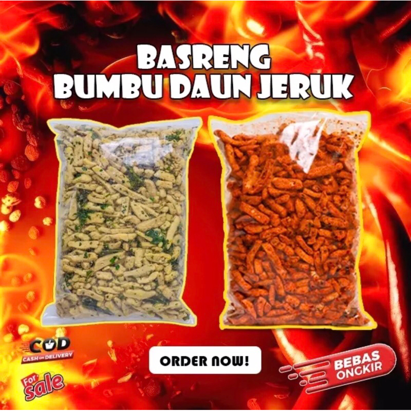 

BASRENG PAKET BUNDLING/HEMAT 1kg PEDAS JERUK 500gr / ORIGINAL JERUK 500gr