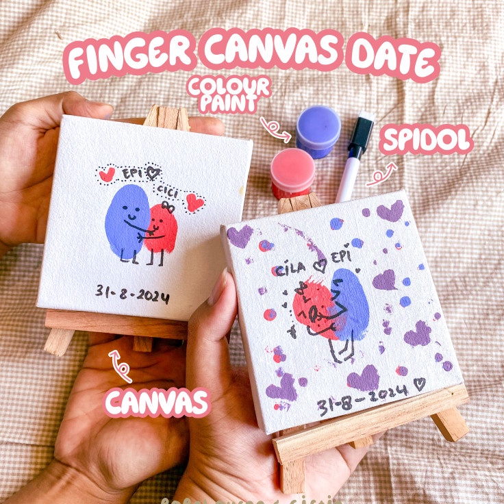 

Grosir Diskon FINGER CANVAS DATE SET PACAR TEMAN ANAK HAMPERS HADIAH COUPLE IDEAS KADO KEGIATAN PASANGAN PACAR DIY LUKIS SOUVENIR PAJANGAN