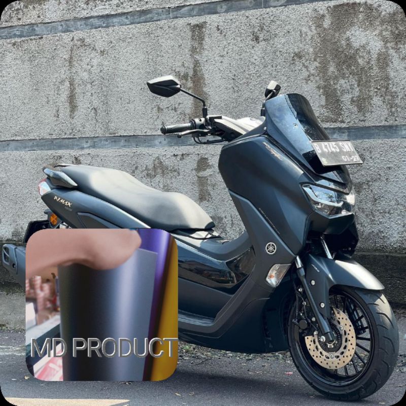 sticker,stiker hitam doff,hitam mate, scotlite hitam doff,skotlet hitam doff,sticker hitam mate