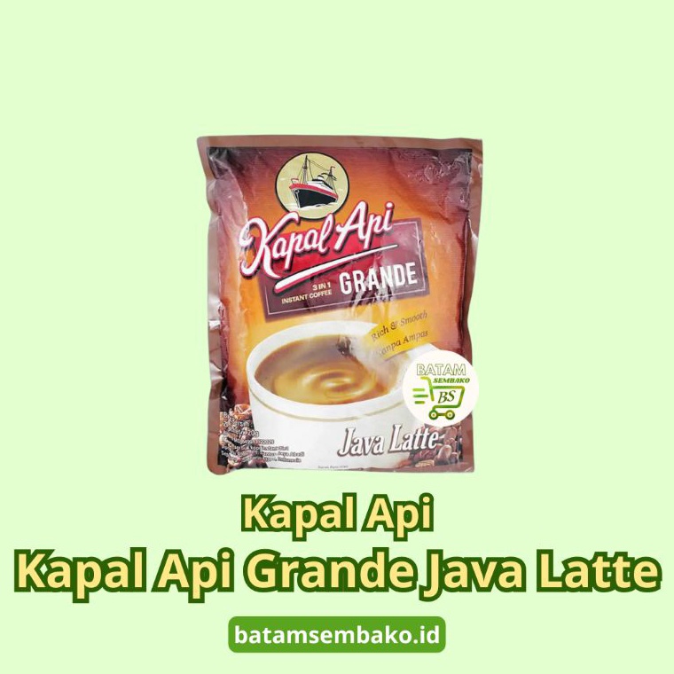 

Sekarang Laris Kapal Api Kopi Instant 3 In 1 Grande Java Latte 2x2g