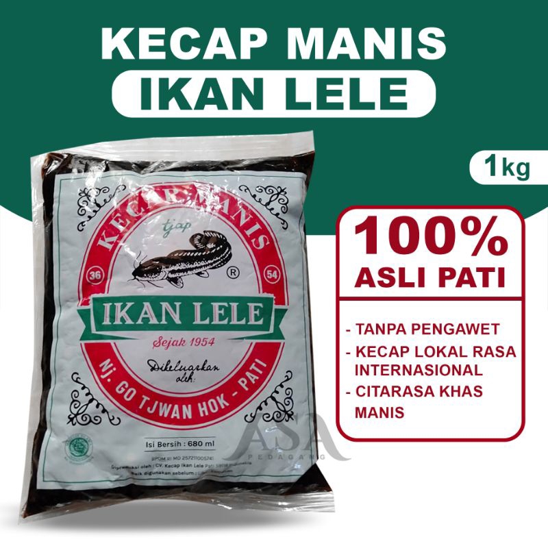 

Kecap Lele Khas Pati 1kg 680ml