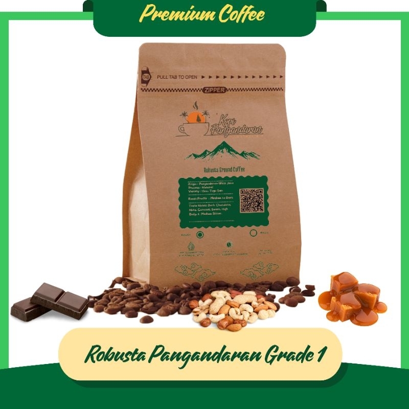 

Biji Kopi Roasted Beans Robusta Grade1-500g