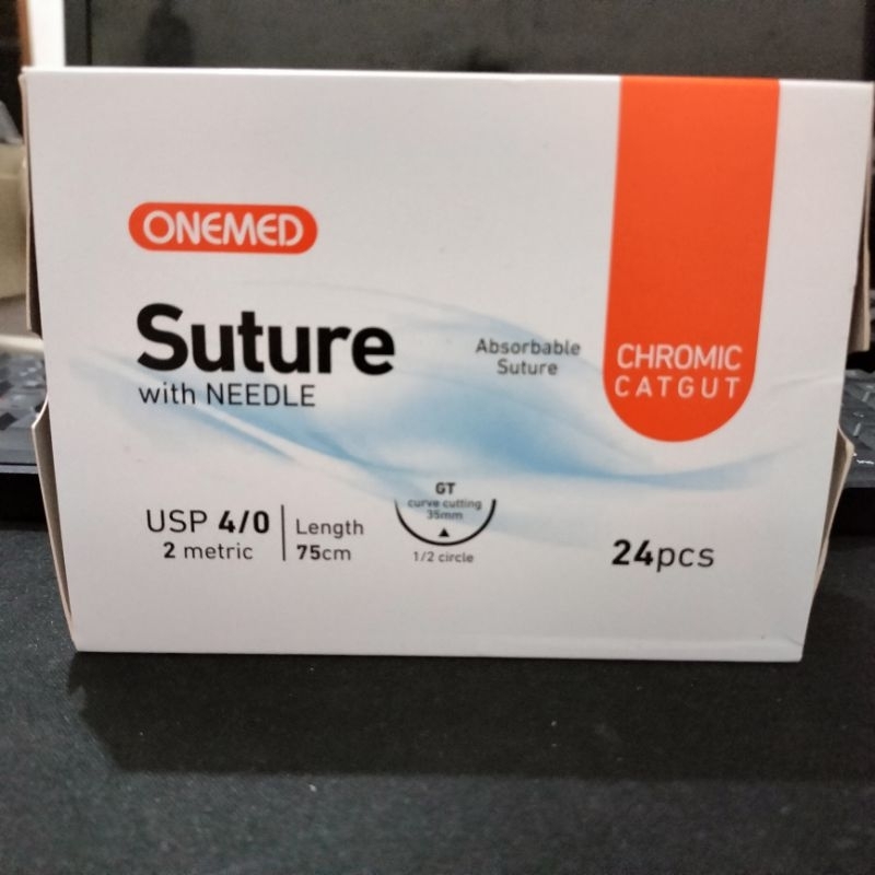 Catgut Chromic 4/0 + jarum One Med