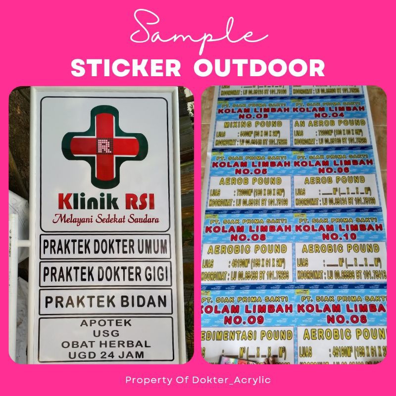 

Sticker KHUSUS INDOORS Awet Sampai 3Th