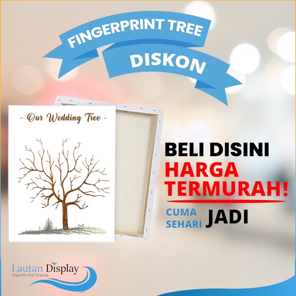 

KODE X18O Canvas Wedding Tree Fingerprint Kanvas Guest Book Lukisan Pohon Sidik Jari Buku Tamu Pernikahan Wedding Invitation 5x7 cm Tema Biru Pink Ungu Merah Rainbow Kanvas Sketsa Gambar