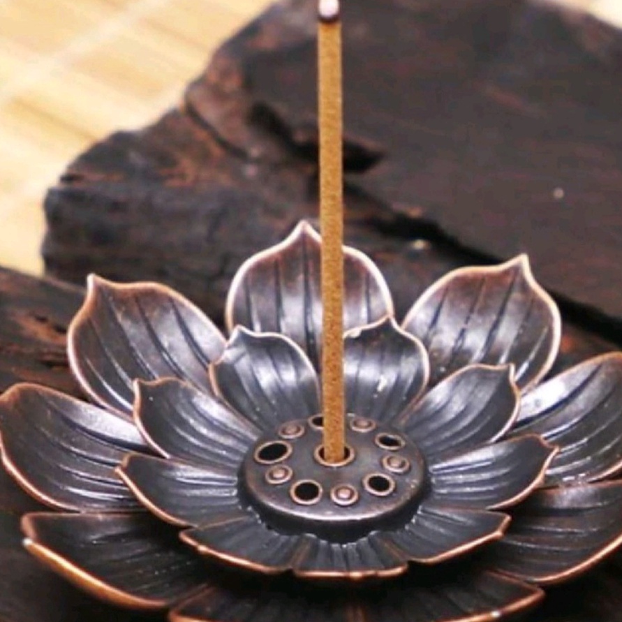 BIG SALE FASION Tempat Dupa Pembakar Penyimpanan Pembakaran Bukhur Hio Stik Stick Arab Model Bunga L