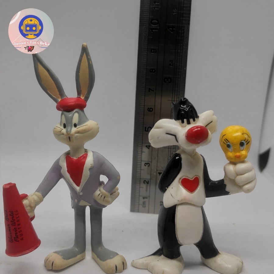 figure bugs bunny & silvester loonetune rare