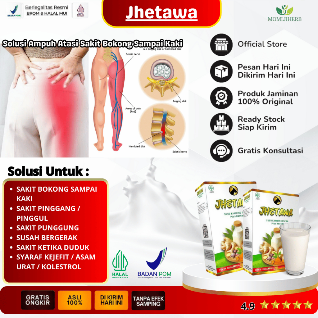 Obat Sakit Bokong Sampai Kaki Paling Ampuh, Obat Saraf Kejepit di Bokong, Obat Sakit Bokong Tetepoka