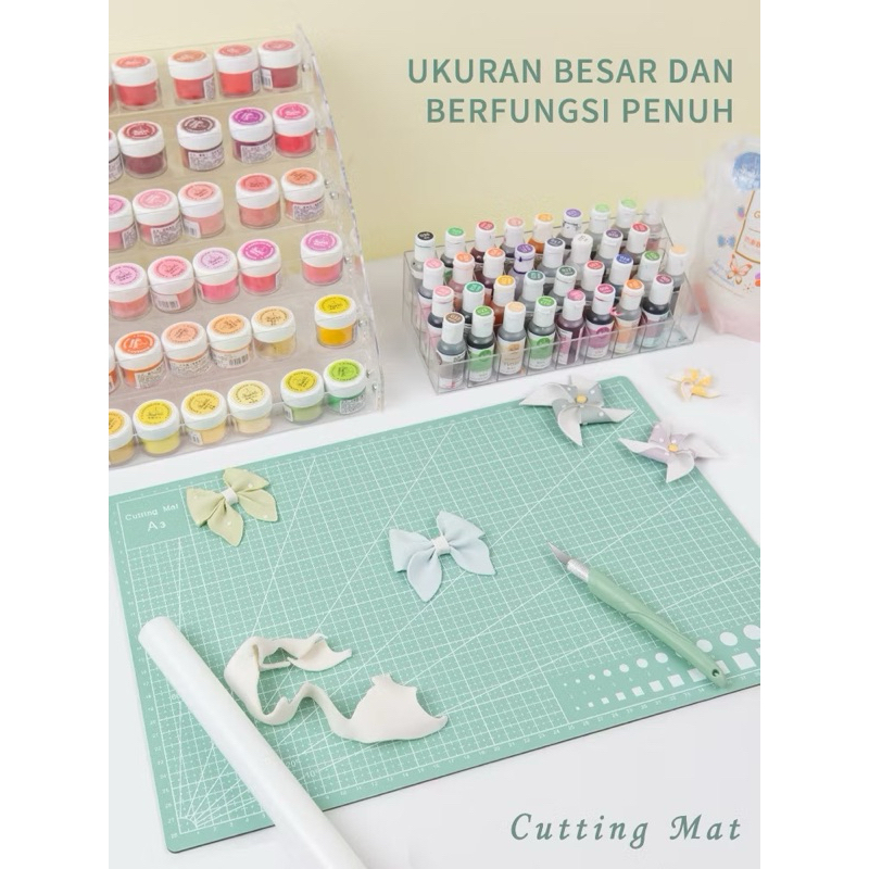 

Alas Potong Kertas Cutting Mat Serba Guna dua sisi Cutting Pad Double-sided Self-Healing A3