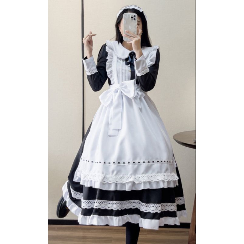 anime maid cosplay costume dress
