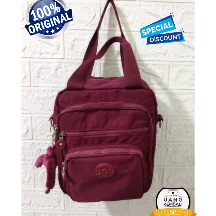Obral Terkini Tas selempang Wanita jingjing ransel Import 3in1 ransel kipling