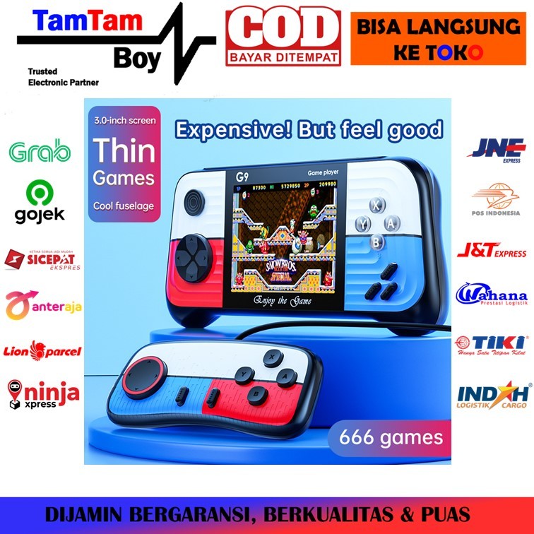 Video Game Console Handhled Portable G9 3.0inch TFT GameBoy Retro Classic 600 Built in Games TV Outp