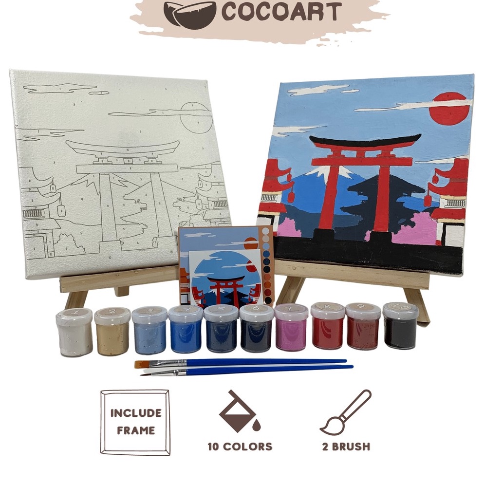 

KODE P13V Paint By Number Kit Japan Coartid I Kanvas 2 x 2 cm