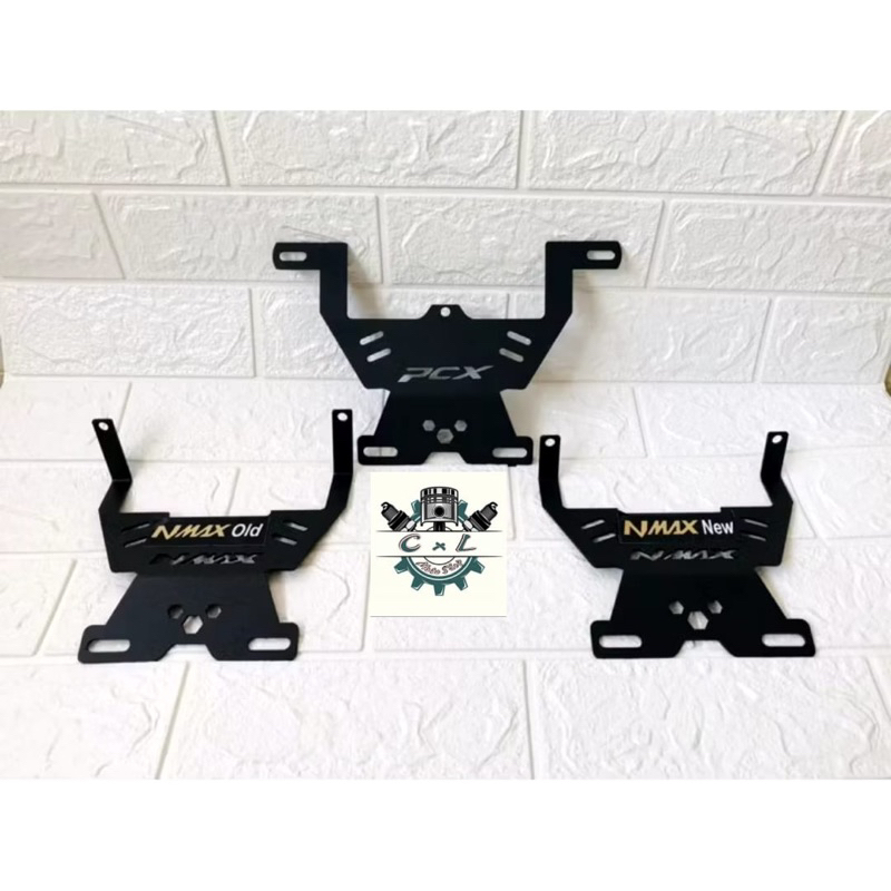 Dudukan PLAT Nomor Motor Kumis Motor Honda PCX 150 Lokal l NMax OLD/Lama l NMax New 2020 & Honda PCX