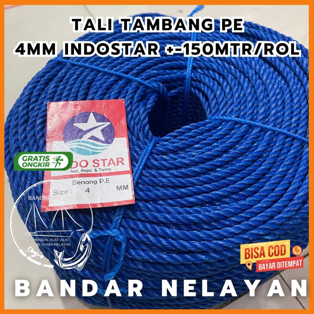 

HJK Tali Tambang 4mm PE Kuat Dan Tahan Lama