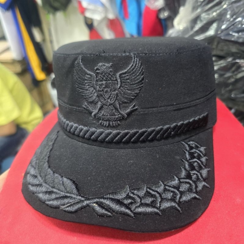 topi komando garuda monokrom best quality premium