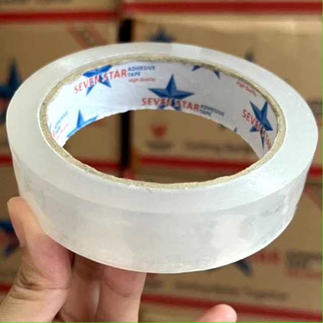 

Selotip Isolasi Solatip Solasi Lakban Bening 6 pcs 24 mm Transparan 1 inch 90 yard Tebal Kuat Anti Putus