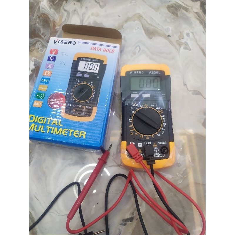 avo meter digital visero A830L seharga 3bungkus rokok jarcok AC, DC , A, Resistor, Capasitor HFe Tra