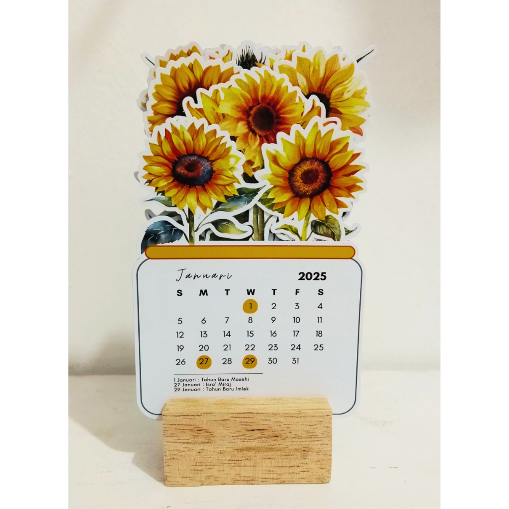 

2025 Kalender Meja Aesthetic Kalender Mini 2025