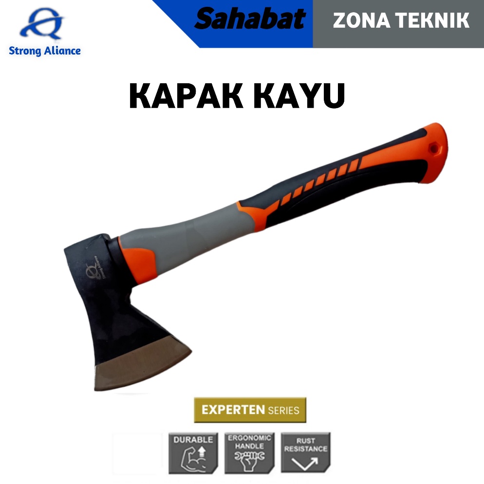 Harga Termuraah Kampak kayu Fiber 6 gr super tajam Kapak Gagang Fiber Lapis Karet 6gr