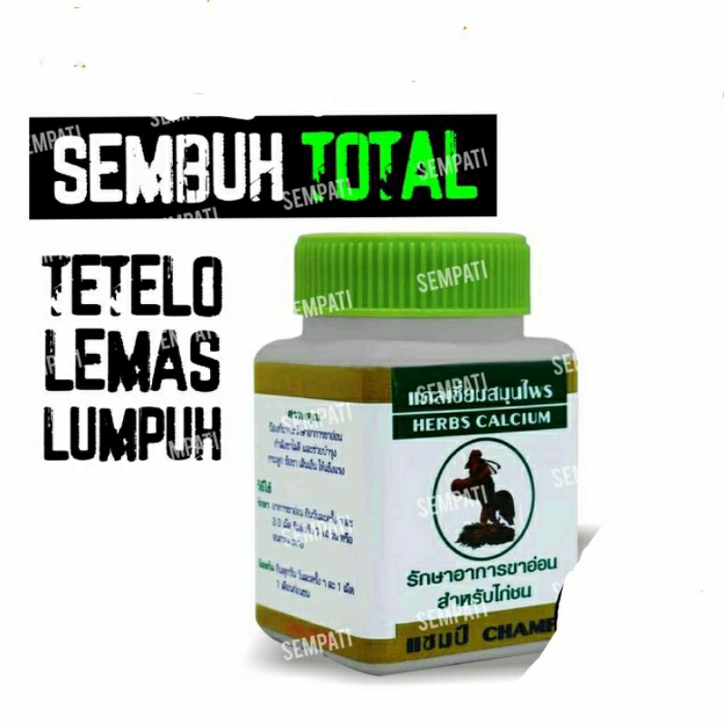 Calcium Herbs Thai Import Penguat Tulang kalsium ayam laga kamlang kering Otot Ayam laga stamina puk