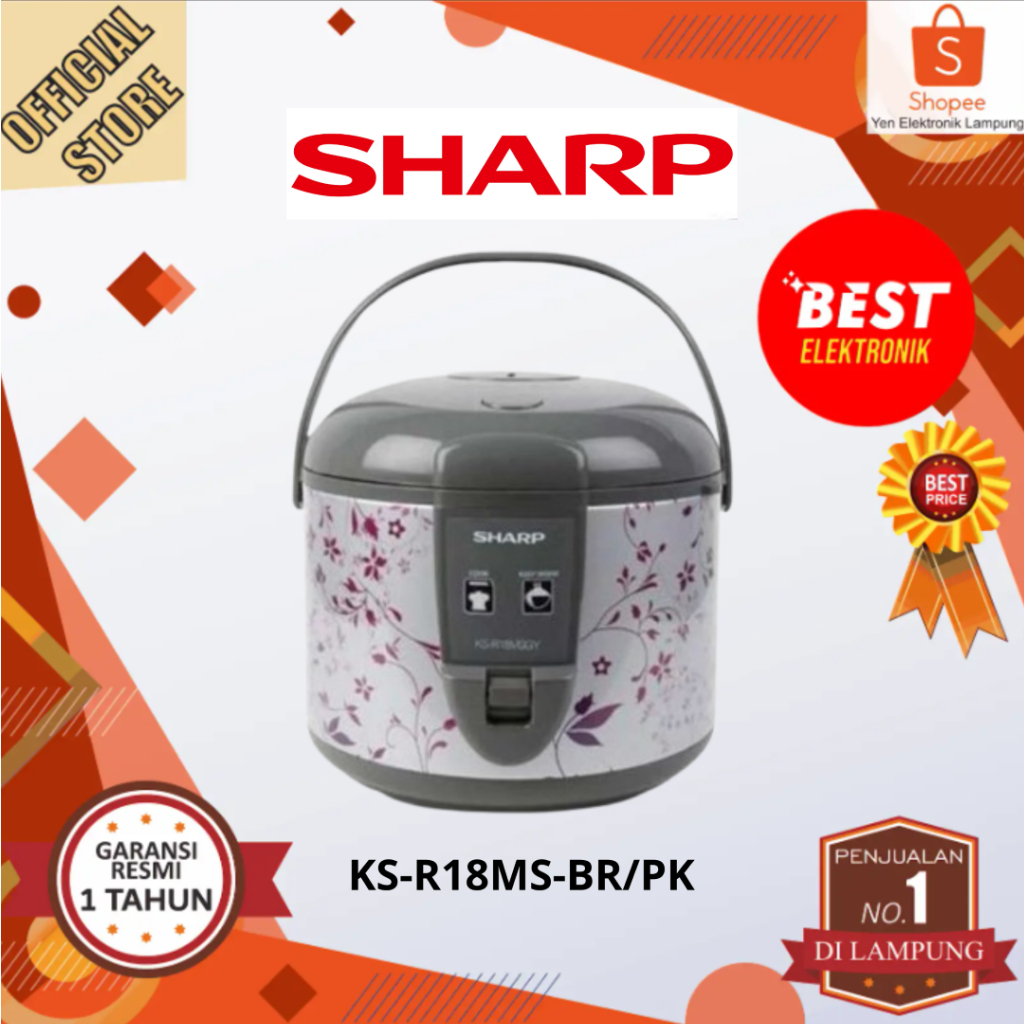 Rice Cooker Sharp KS-R18MS-BR/PK