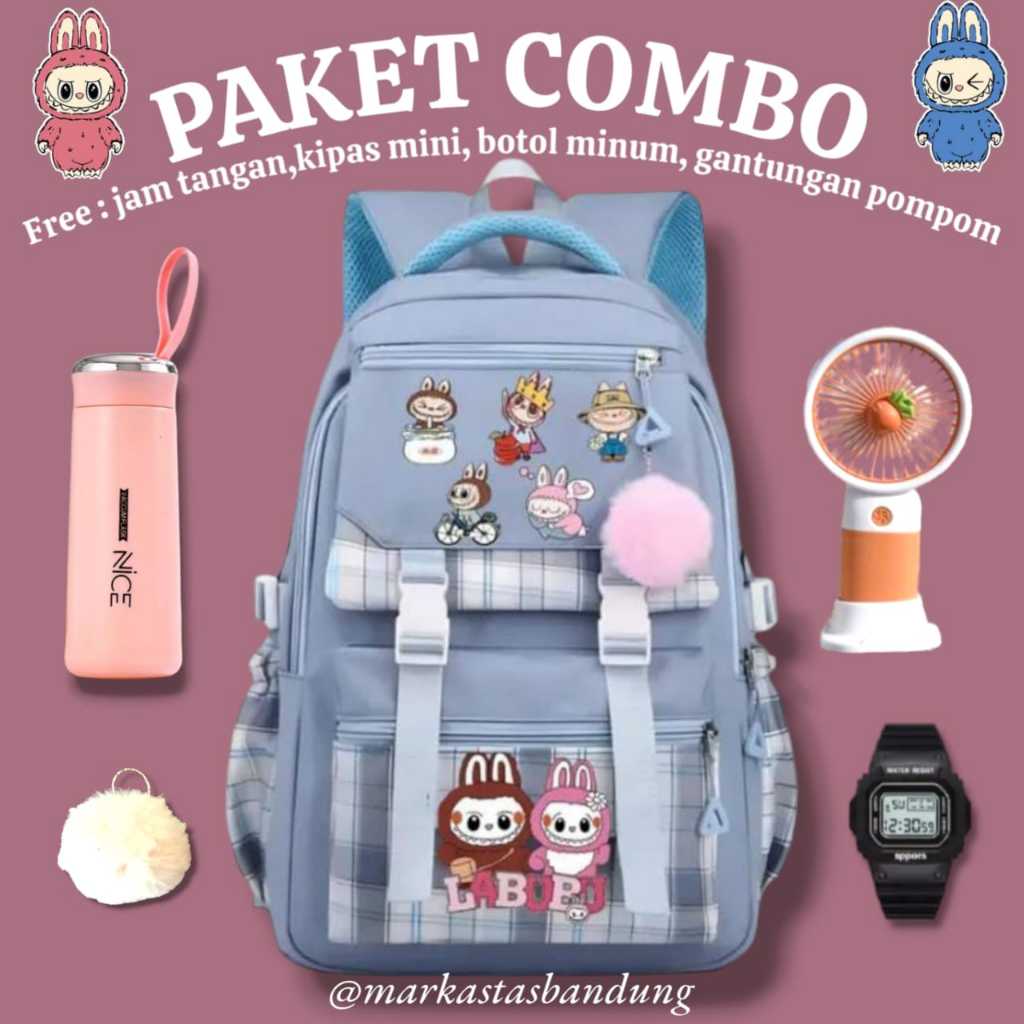 TAS LABUBU YANG BERKERAKTER BUAT SEKOLAH LABUBU VIRAL BUAT ANAK PEREMPUAN ZAMAN SEKARANG