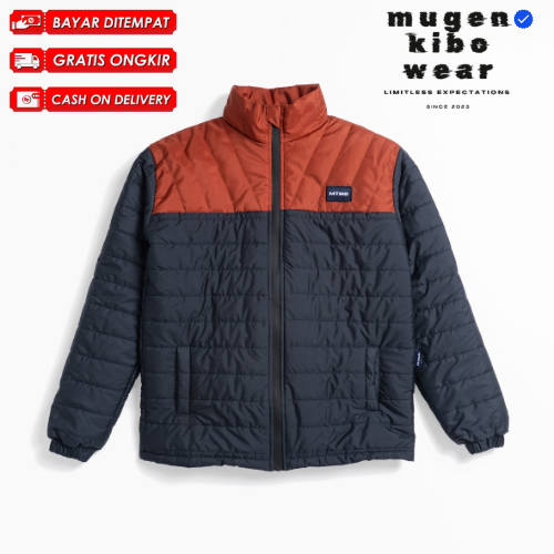 Puffer Jacket Windbreaker Two Tone Jaket Pria Tebal Touring Motor Hansamu Mugen Kibo wear Original